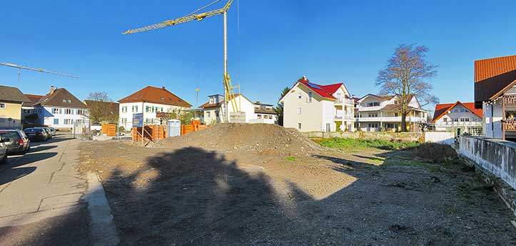 Beispiel für ein Baugrundstück in der Nähe von Freiburg