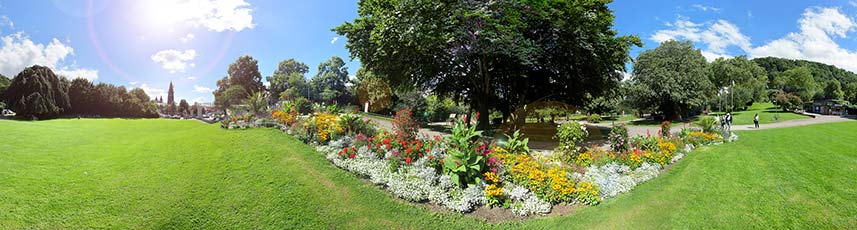 Link zu dem Bild mit dem Titel: Immobilienmakler Freiburg Haslach Stadtgarten Immobilienmakler Haslach Stadtgarten Panoramafotografie
