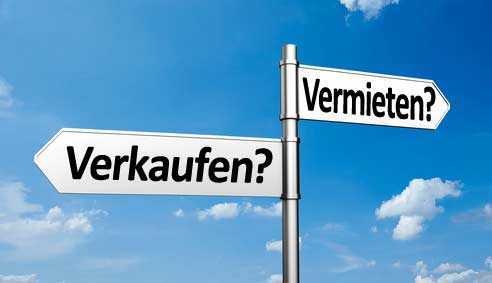 Verkaufen oder Vermieten Wertermittlung