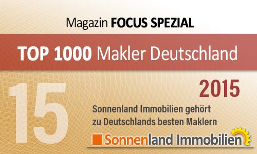 Bild mit dem Titel: ftm2015. Auf der Seite von Focus Top Immobilienmakler 2015 bis 2020