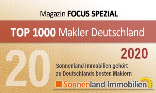 Bild mit dem Titel: ftm2020. Auf der Seite von Focus Top Immobilienmakler 2015 bis 2020